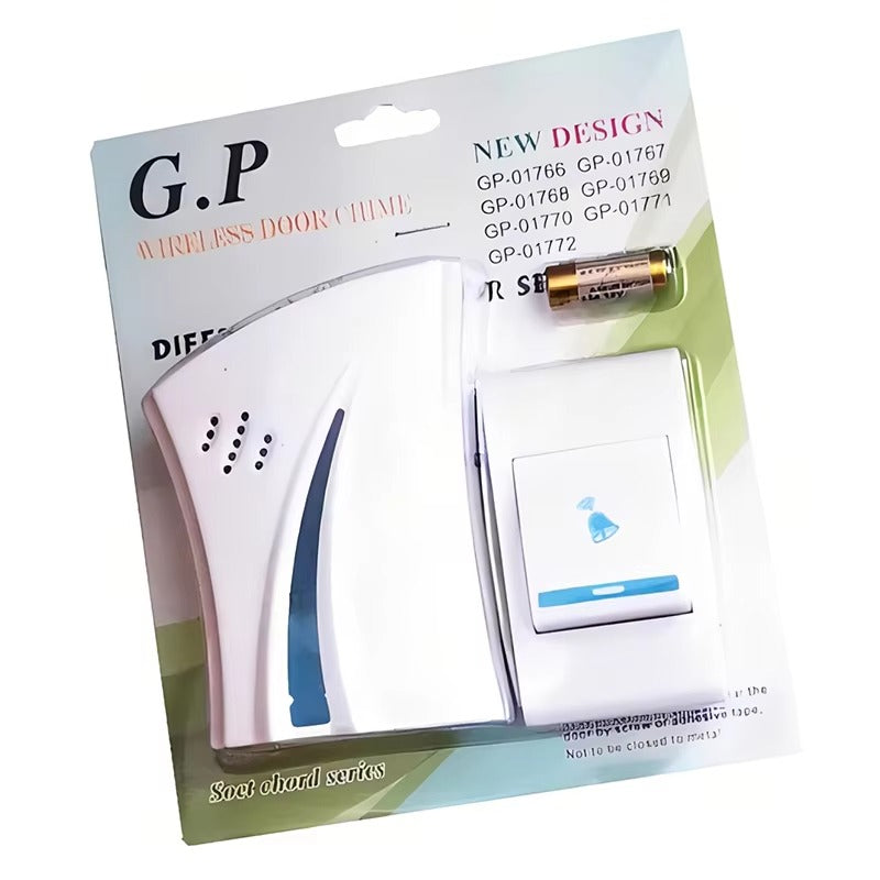 Sonerie Wireless Fara Fir cu Raza 100 Metri – Sonerie Casa cu Buton Exterior, Instalare Rapida, Semnal Puternic, Design Modern