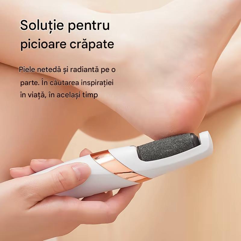 Pila Electrica pentru Calcaie, Indepartare Bataturi și Piele Intarita, Reincarcabil, Design Elegant Roz