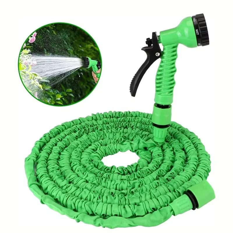 Furtun Extensibil 30m cu Pistol Multifunctional 7 Moduri de Stropire – Furtun Gradina Flexibil, Compact, Rezistent