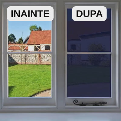 Set 4 x Autocolant Oglinda Gri , 45 x 300 cm