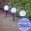 Set 10 x Lampa Solara Gradina Glob, Rezistenta IP44, Iluminare Ambientala Exterior, Ideala pentru Alei, Curte si Gradina