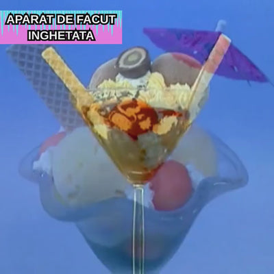 Aparat de facut Inghetata Ice Cream Maker- Nice Ice + 3 pahare speciale