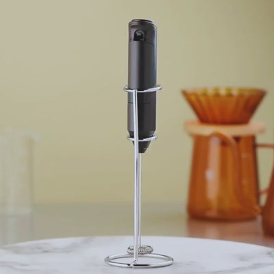 Mixer Electric pentru Spuma Lapte, Spumator Cafea Portabil cu Suport Metalic