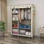 Lichidare de Stoc! Dulap de haine din panza cu schelet metalic 105 x 45 x 175 cm, inchidere cu fermoar vertical, cadrul stabil