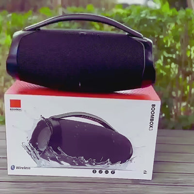BoomsBox 3 – Boxa Portabila cu Putere 40W, Subwoofer Puternic, Sunet 3D, Lumini Integrate si Rezistenta la Apa IPX6 RAE