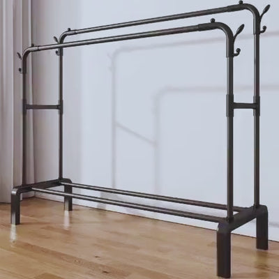 Suport Haine Dublu pentru Umerase din Metal, Organizare Completa pentru Haine si Incaltaminte, Stabil si Rezistent 150 x 110 x 54 cm BAS