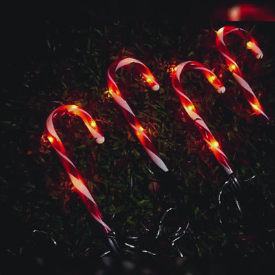 Decoratiune luminoasa 5 acadele, incarcare solara, 40 cm