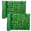 Set 2 x Rola Gard Artificial Decorativ cu Frunze Verzi, 100 x 300 cm, Panou Verde pentru Gradina, Balcon sau Gar