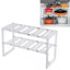 Raft Organizator Extensibil Sub Chiuveta Bucatarie, Baie, Alb