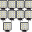 Set 10 proiectoare 16 LED 48W auto OFF-ROAD, IP 67