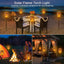 Set 5 x Lampa solara tip torta cu efect flacara 51.5 cm