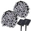 Set 2 x Decoratiune cu Incarcare Solara 100 LED, 10 Metri - Alb Rece