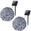 Set 2 x Decoratiune cu Incarcare Solara 100 LED, 10 Metri - Alb Rece