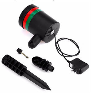 Proiector lumini verzi si rosii pentru exteriorul casei