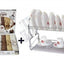 Suport de vase din inox cromat + Set 6 prosoape bumbac coffe