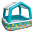 Piscina Gonflabila cu Acoperis model Casuta pentru Copii si Protectie UV ,157 x 157 x 122 cm